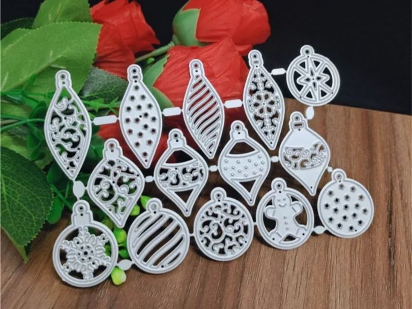 Schablonen: Stanzschablone Nr.132, Weihnachtskugeln (Sizzix geeignet) – Neu und originalverpackt aus Gretzenbach von Fliegepilz56 1