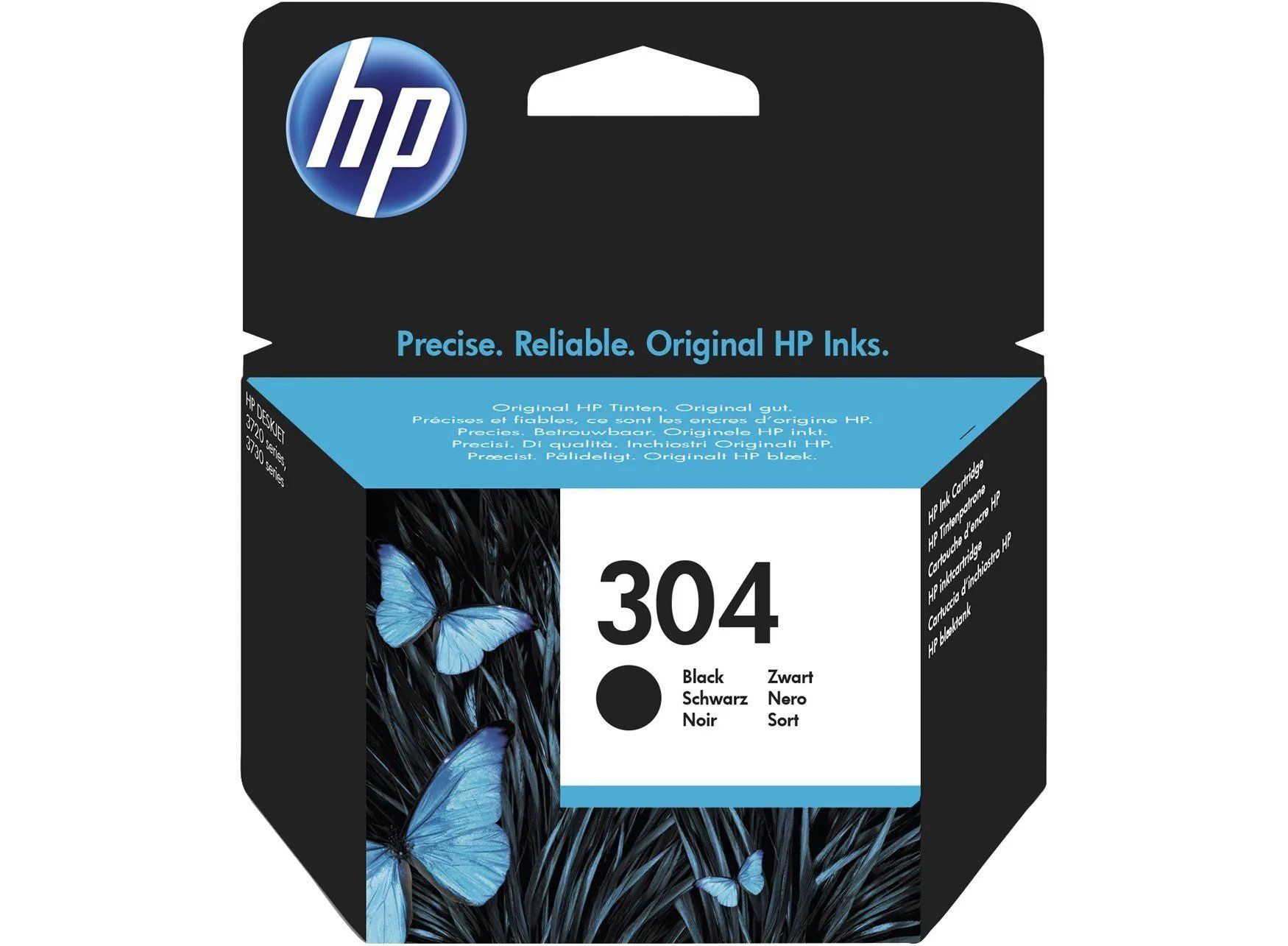 Hewlett Packard Cartucce per stampanti & toner: HP 304 BK Druckerpatrone, original, neu, ungeöffnet – Nuovo e nell'imballaggio originale da Dietlikon venduto da SAT-SWISS