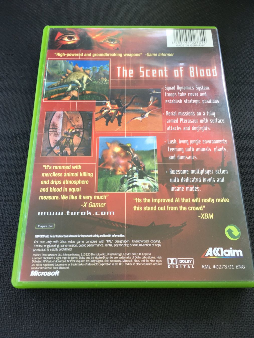Microsoft Jeux: Turok Evolution - Xbox – D'occasion à St.Gallen par sjosjo 1