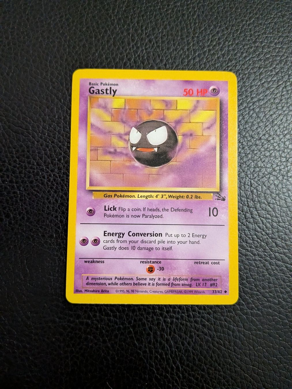 Pokémon Carte collezionabili: Fossil Gastly 33/62 Ab 1 – Usato da Paradiso venduto da Pkmn10