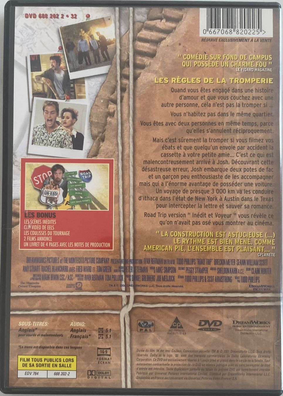 Tous les DVDs: ROAD TRIP – D'occasion à Poliez-Pittet par Newtown-Records 1
