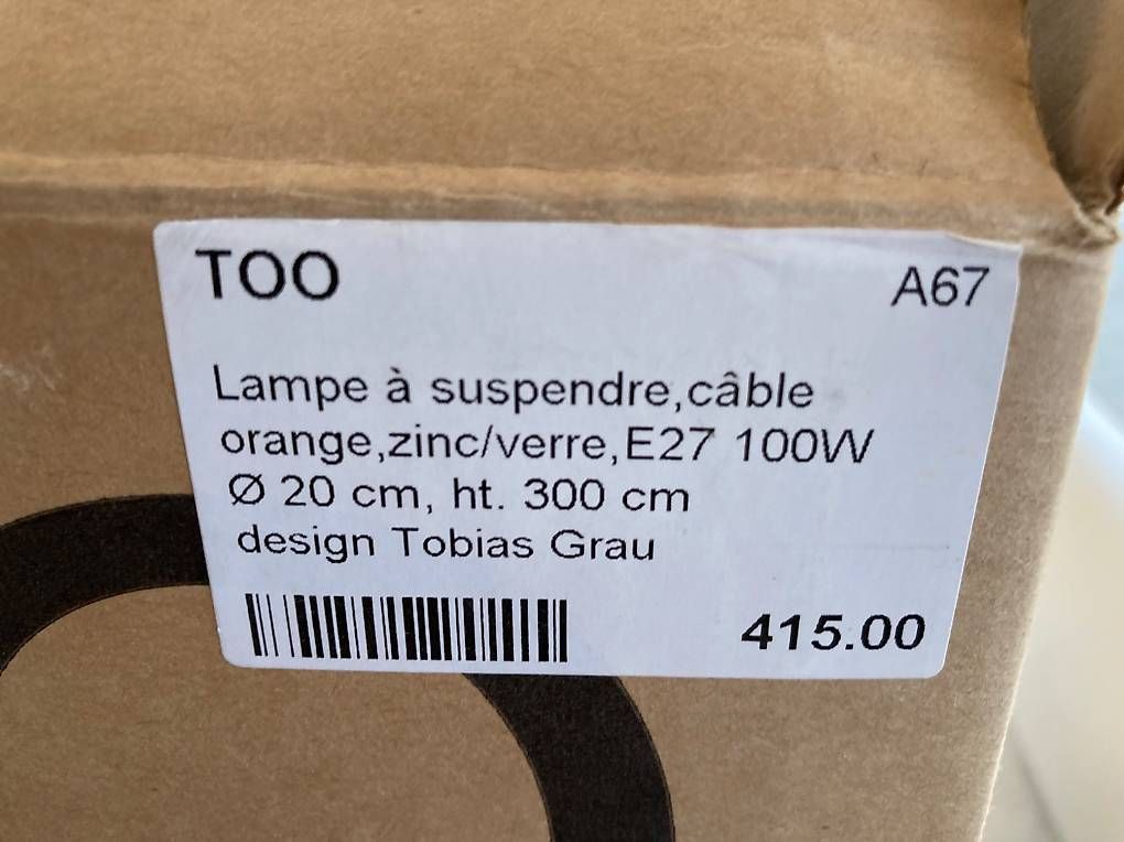 Lampade: lampe neuve Tobias Grau modèle too – Usato da Chavannes-Orsonnen venduto da magnolia22 3