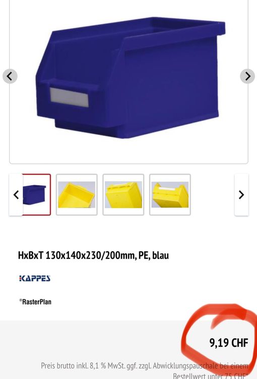 PROMAT Sichtlagerkasten MK4 (grün) - Stapelbar, 23 Produktbild-Vorschau 5