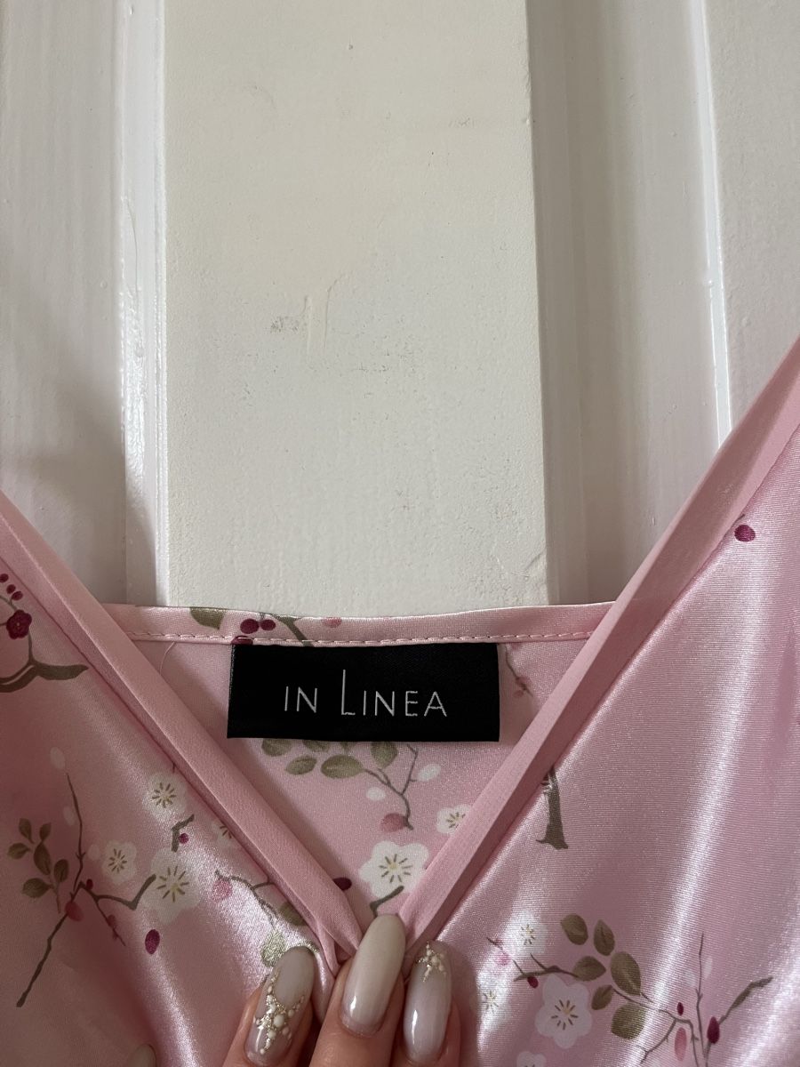 Kleider: Satinkleid IN LINEA Pink Blumenmuster  – Gebraucht aus Bern von valery_la_cherry 4