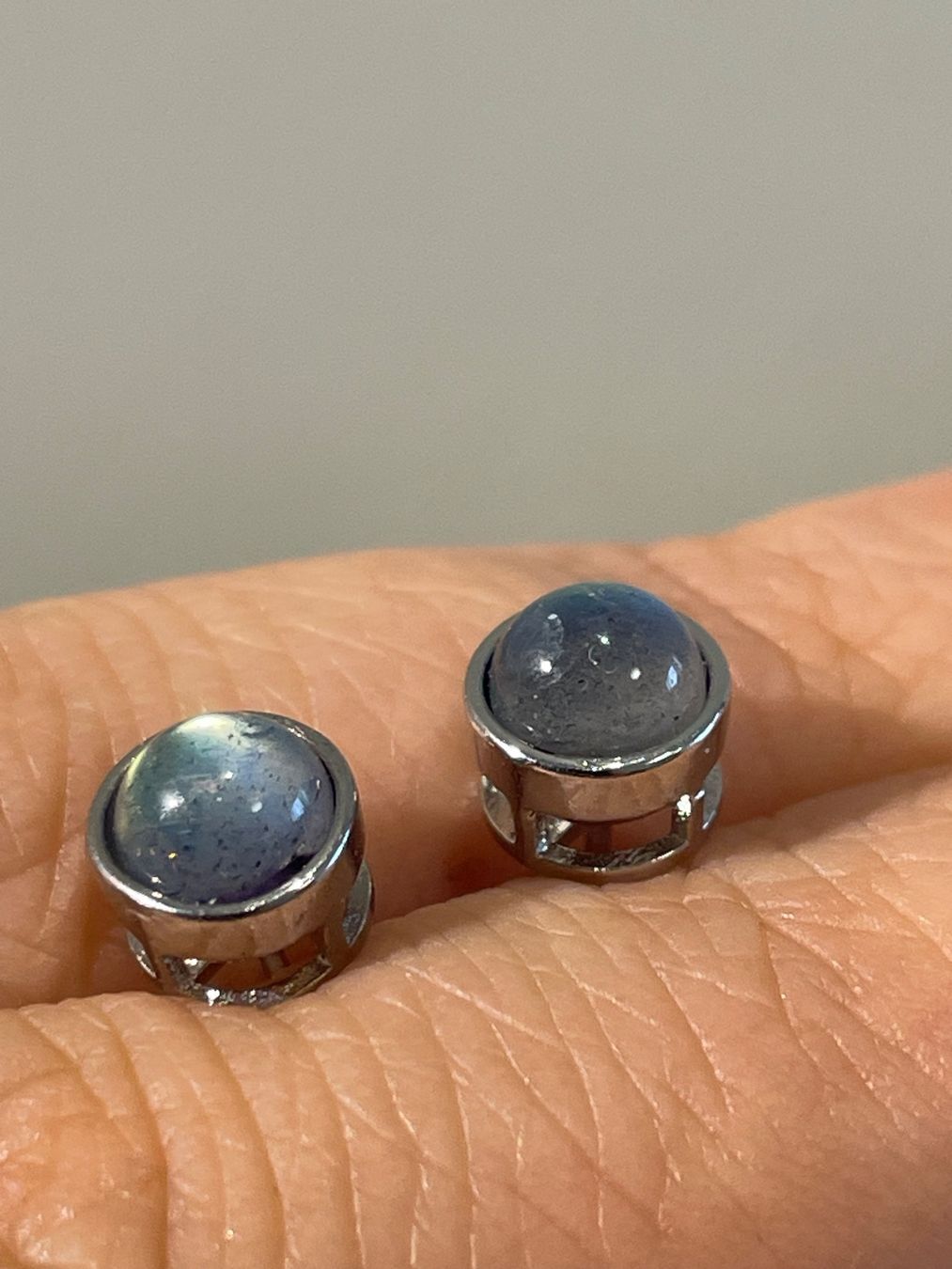 Boucles d'oreille: S925 Stift, Labradorit-Ohrstecker, Edelstein-Ohrringe – Neuf avec emballage d'origine à Schiers par sisikristall 1