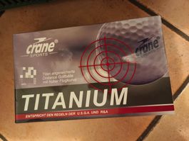 Golfbälle Titanium weiss ungebraucht 10stk 1-5 je 2stk