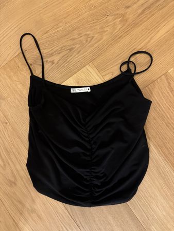 Zara Party Top Schwarz, Grösse S, neuwertig