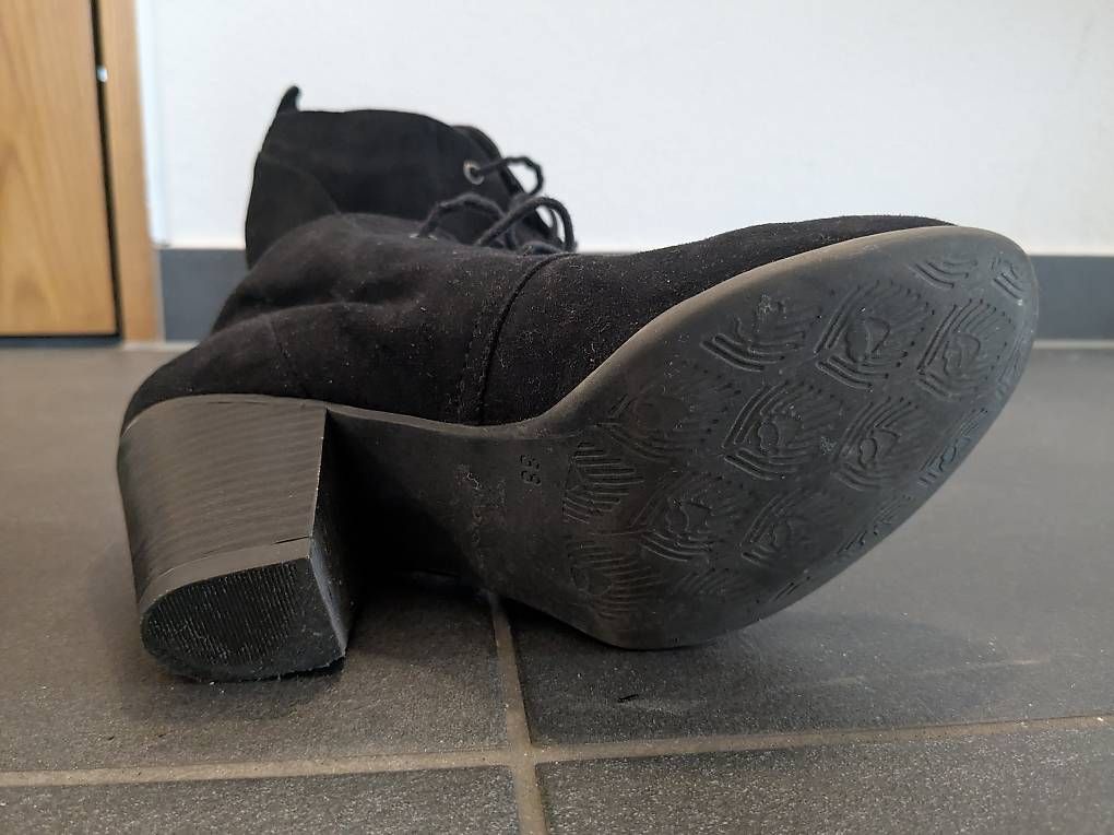 Damenschuhe: Graue Echtleder Stiefeletten 38 Roberto Santi – Gebraucht aus Stäfa von FloStauf 4