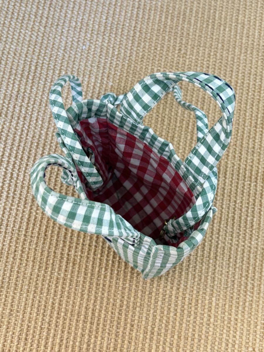 Ensoie Taschen: Ensoie Micro Cabas Bag Vichy green – Gebraucht aus Zürich von fischersfritzli 2