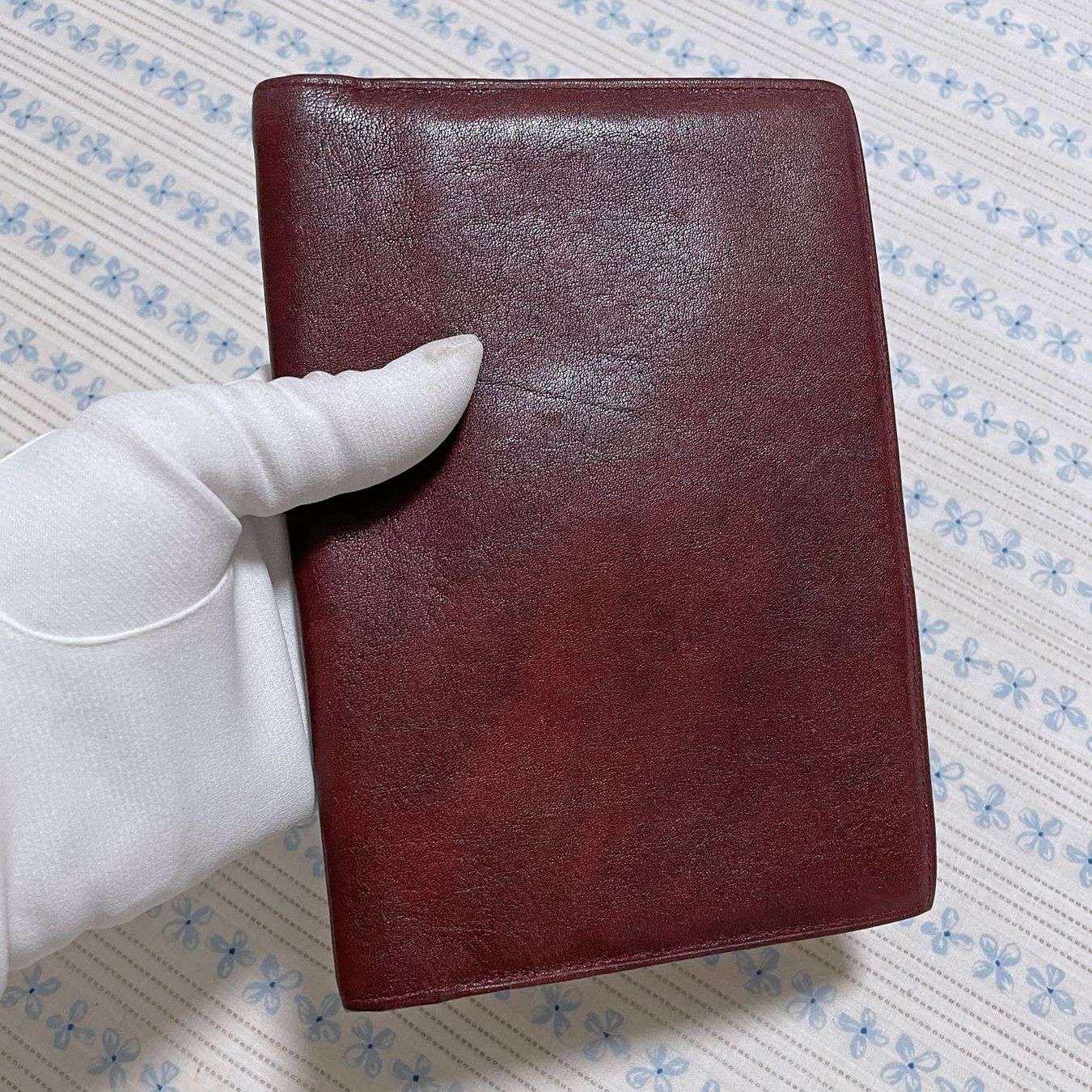 Portafogli: Brieftasche Leder dunkelrot bordeaux mit vielen Fächern – Usato da Brüttisellen venduto da Buxus