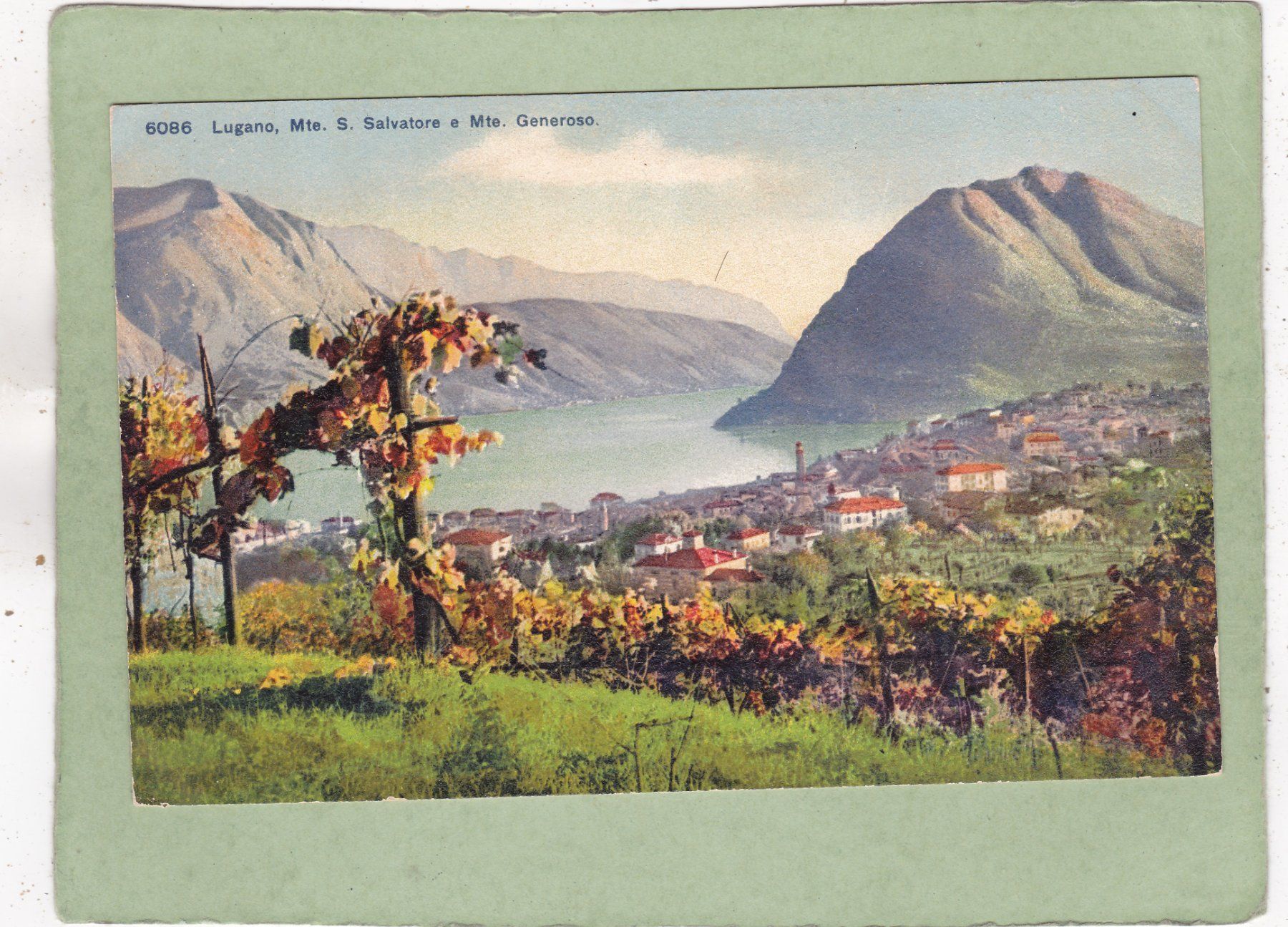 Cartoline postali: Lugano Mte S. Salvatore e Mte Generoso – Usato da Herisau venduto da Lisegrat2008