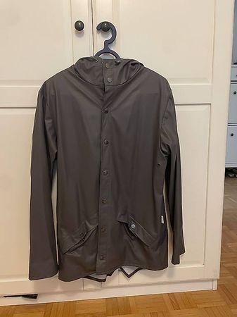 RAINS Graue Regenjacke XXS/XS