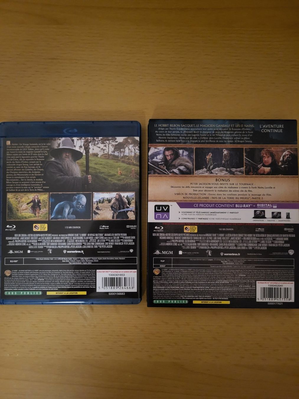 Tutti i DVDs: DVD Blu-Ray Le Hobbit 1 et 2 – Usato da Morlon venduto da yan_y92p 1