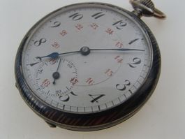 Antike Silber-Taschenuhr, funktioniert und läuft auch gut!