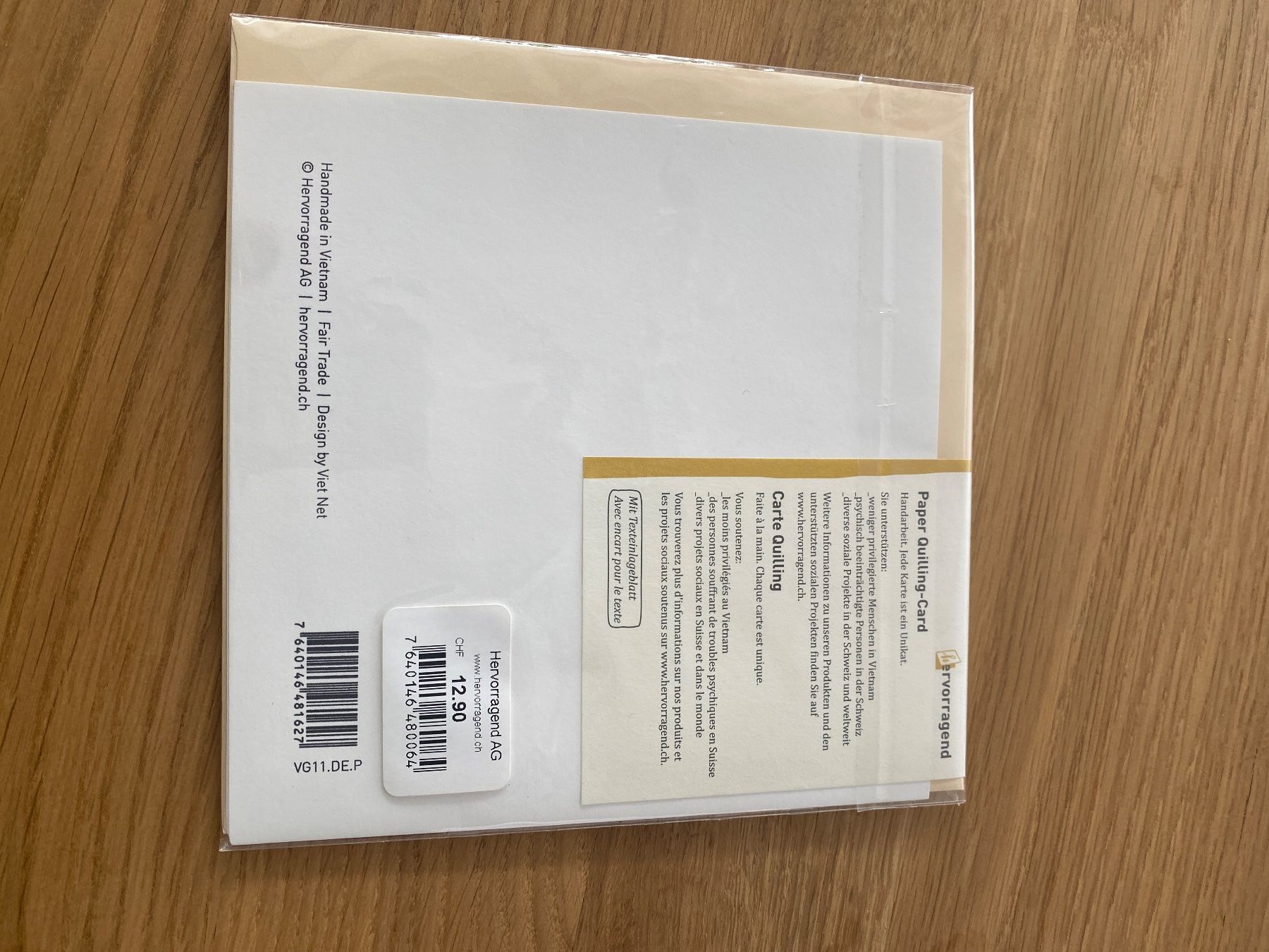 Ansichtskarten: Best Wishes 2D Karte – Neu und originalverpackt aus Dietikon von Beni2025 2
