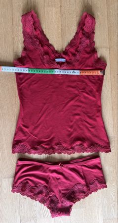 Beldona Set, Grösse S, Farbe: Bordeaux, mit Spitze,