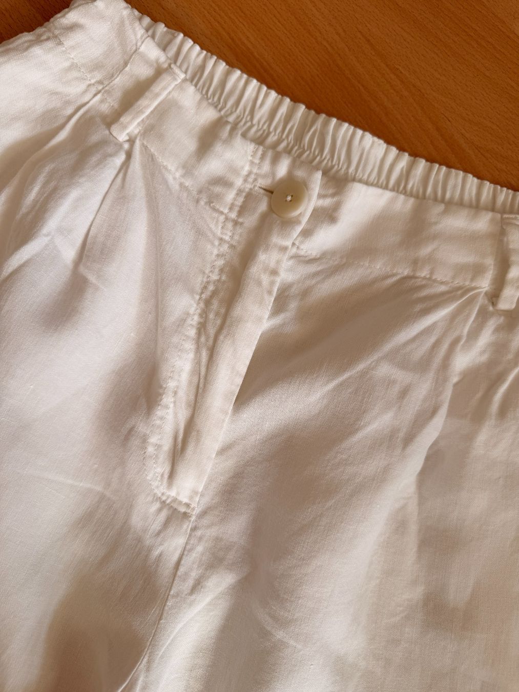 Pantaloni: Massimo Dutti Leinenhose Weiss – Usato da Männedorf venduto da jad_l7jg 1