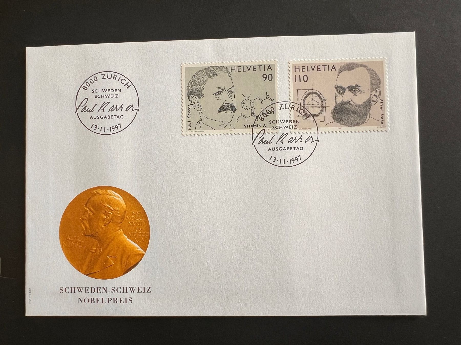 Tutti i francobolli: FDC Brief  Pro Juventute 1997  (P950) – Usato da Hinwil venduto da Sidi4