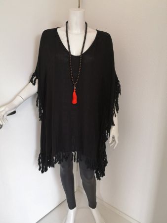 🤩MANGO PONCHO SCHWARZ & ZOTTELN NEU & D&G P.