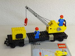 Lego 7814 Eisenbahn Kranwagen, 12 Volt System