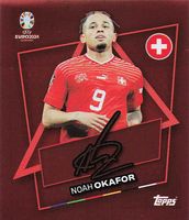 Topps EURO 2024 Swiss Edition SP SUI mit Signatur