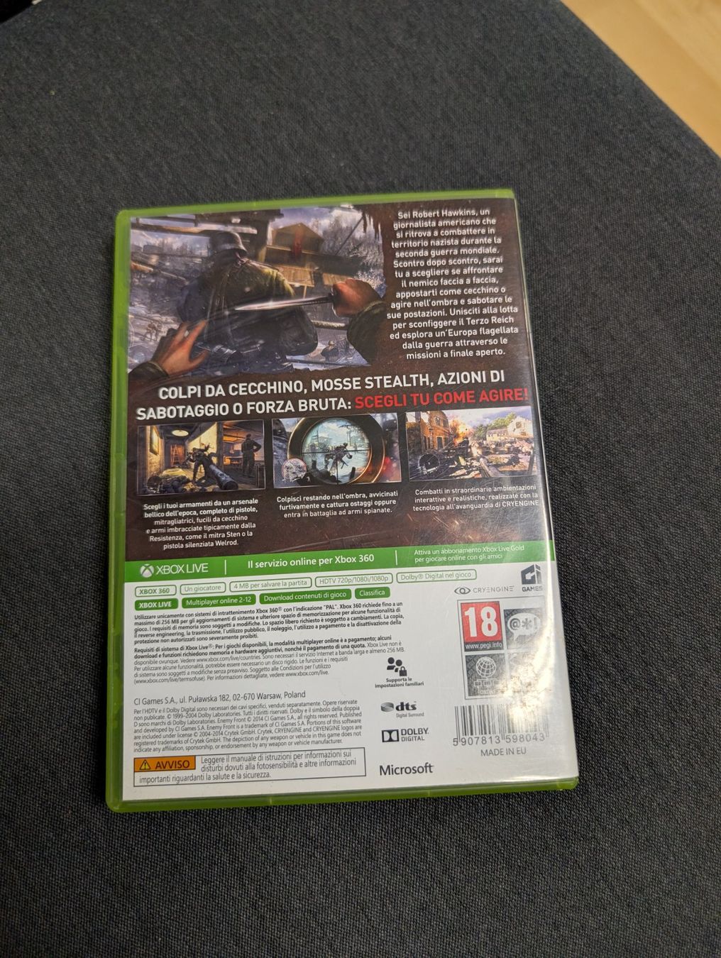 Giochi: Enemy front Microsoft Xbox 360 – Usato da Giubiasco venduto da Ticinerd 1