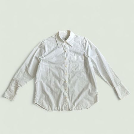 cos cotton oversized long-sleeve shirt