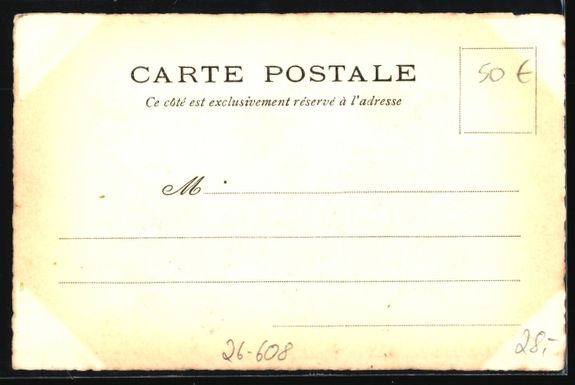 Cartoline postali: Handgemalt: Rauchender Mann auf einem Ma – Usato da Berlin venduto da bartko-reher 1