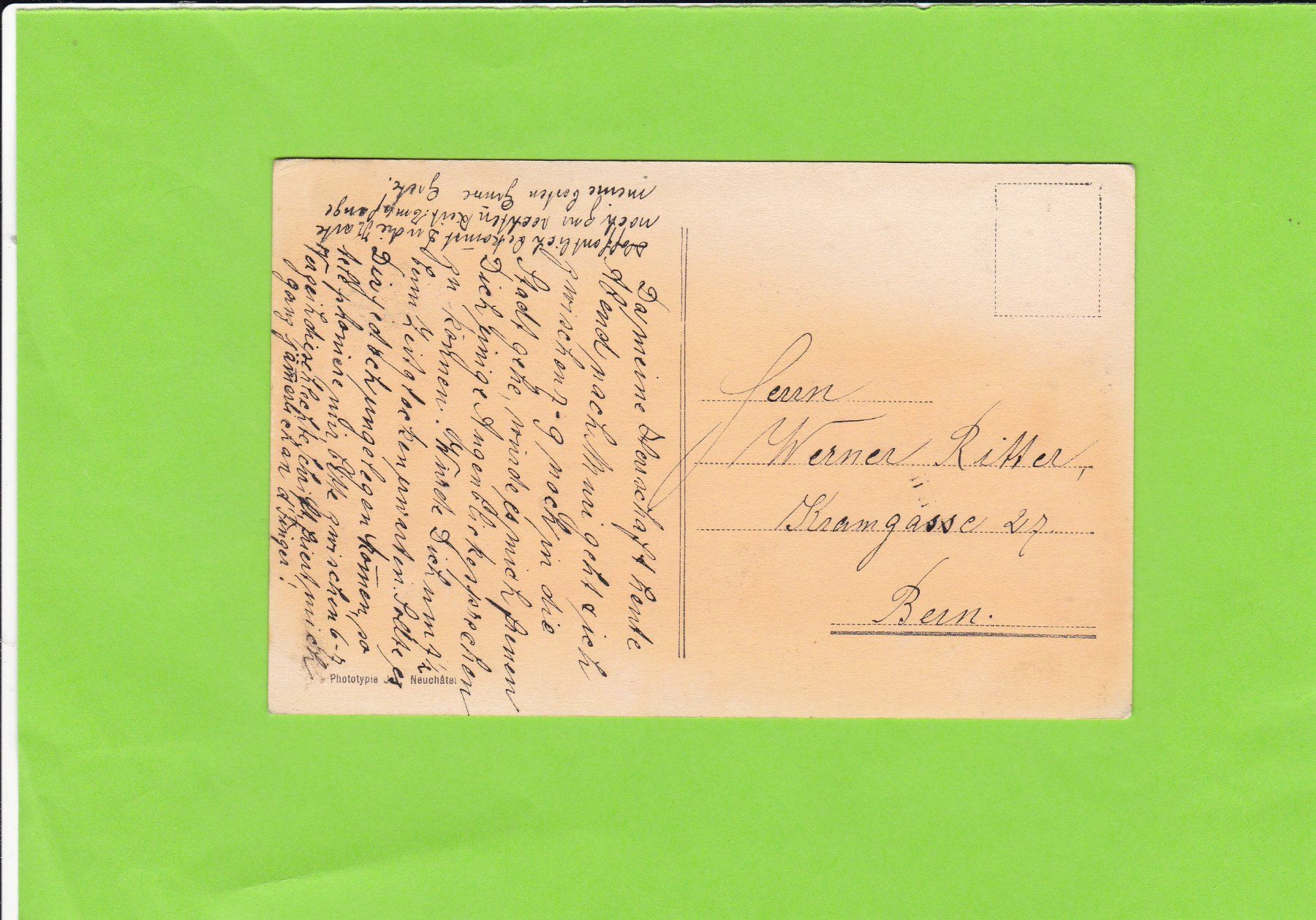 Cartoline postali: Saanen, Kirche und Rüblihorn – Usato da St. Peterzell venduto da neckertal 1
