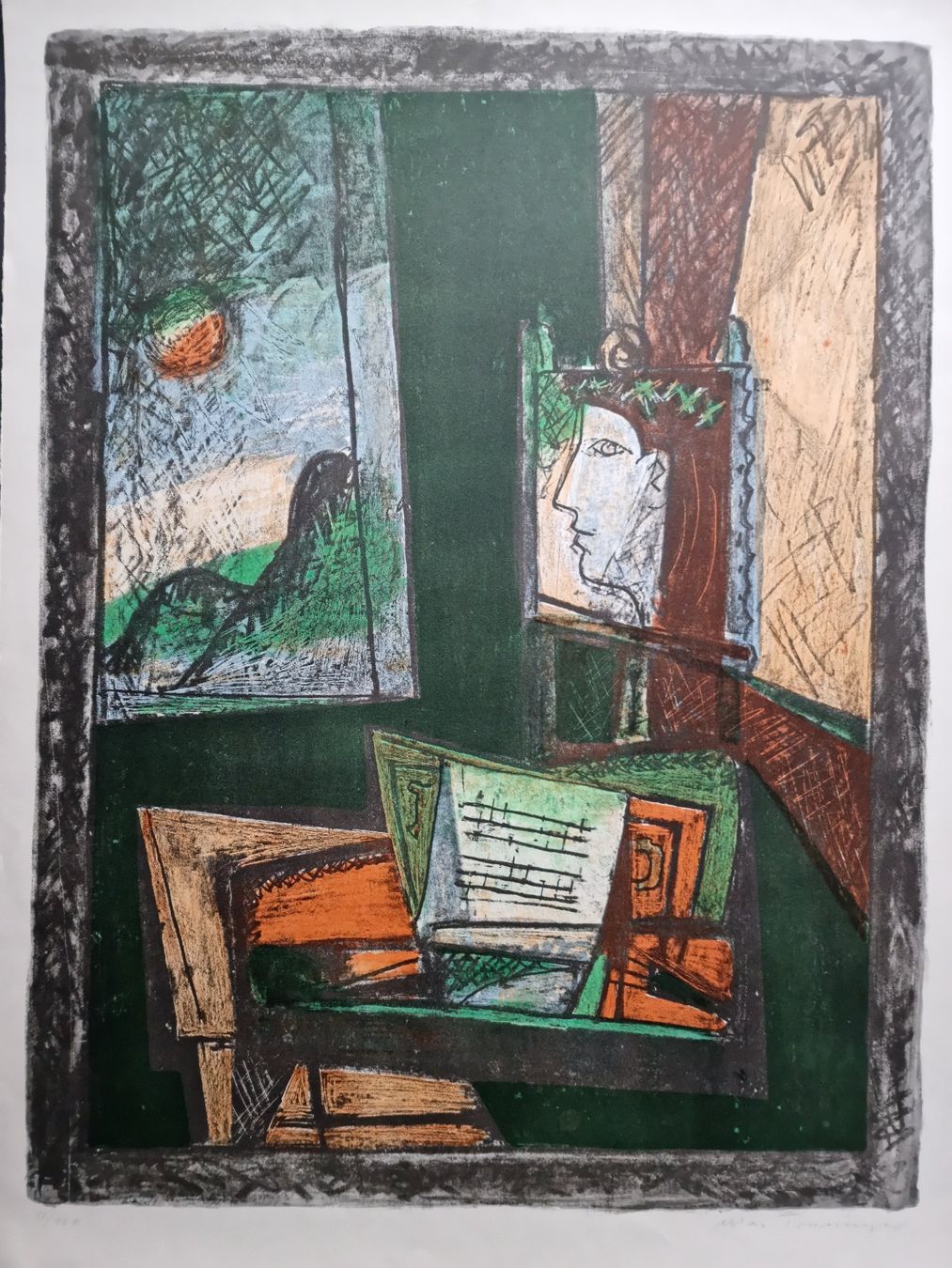 Grafica & Litografie: MAX TRUNINGER LITHOGRAPHIE SIGNIERT NUMMERIERT – Usato da Gersau venduto da grafik-kunst