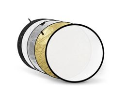 107cm Fotostudio Reflektor 5-in diffus silber gold B/W falt.