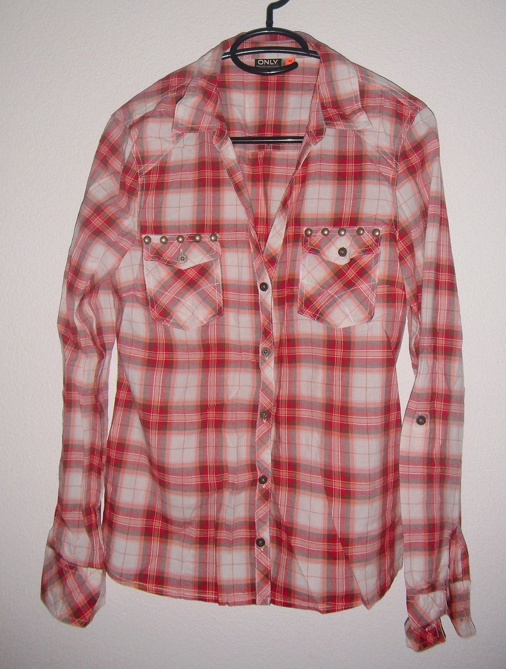 Only Blusen: Langarm-Bluse, Gr. 40, Kariert " ONLY" – Neu (gemäss Beschreibung) aus Root von Amone01
