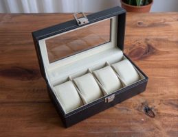 Box für 4 Uhren PU-Leder - Boite pour 4 montres