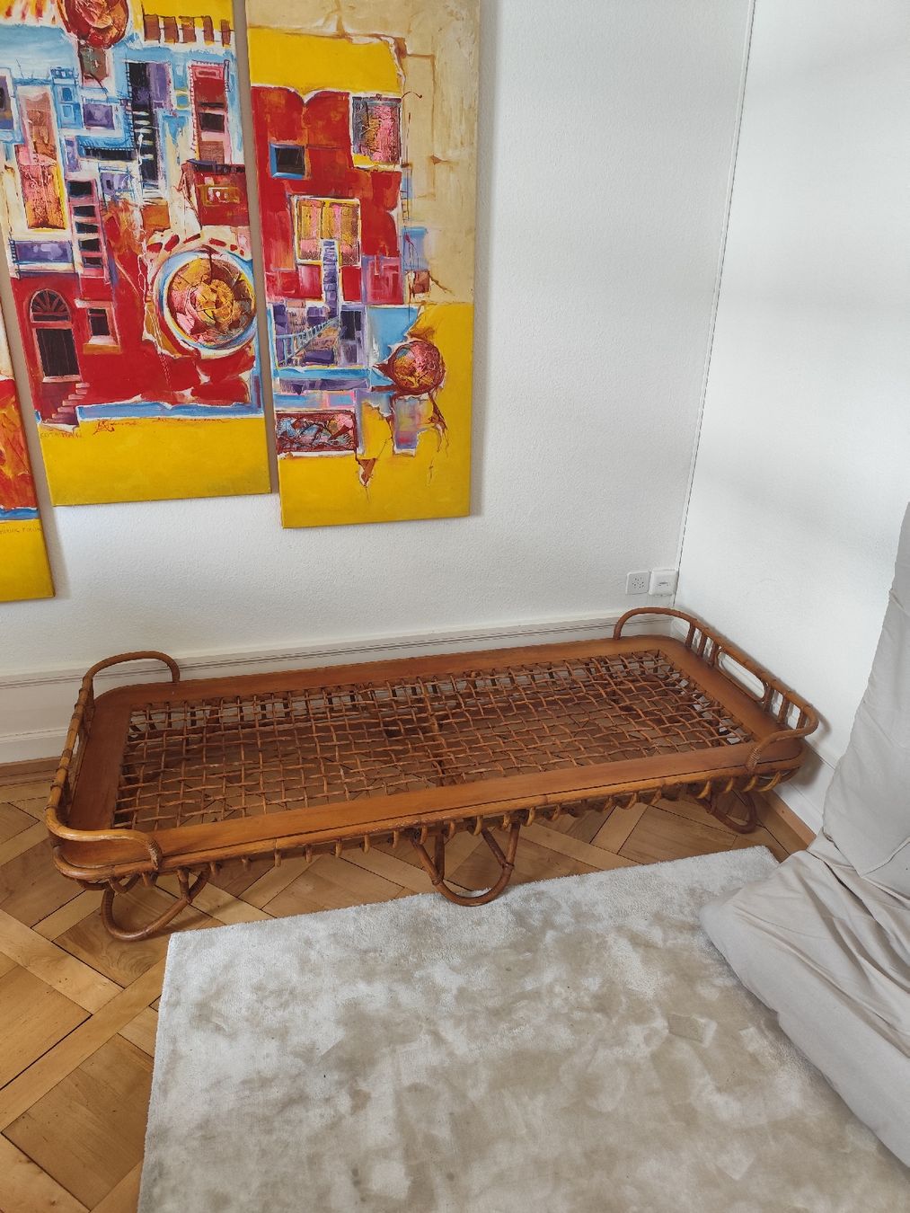 Letti: Rattan Bett/Sofa (mit Matraze) – Usato da Zürich venduto da oli_62vl 1