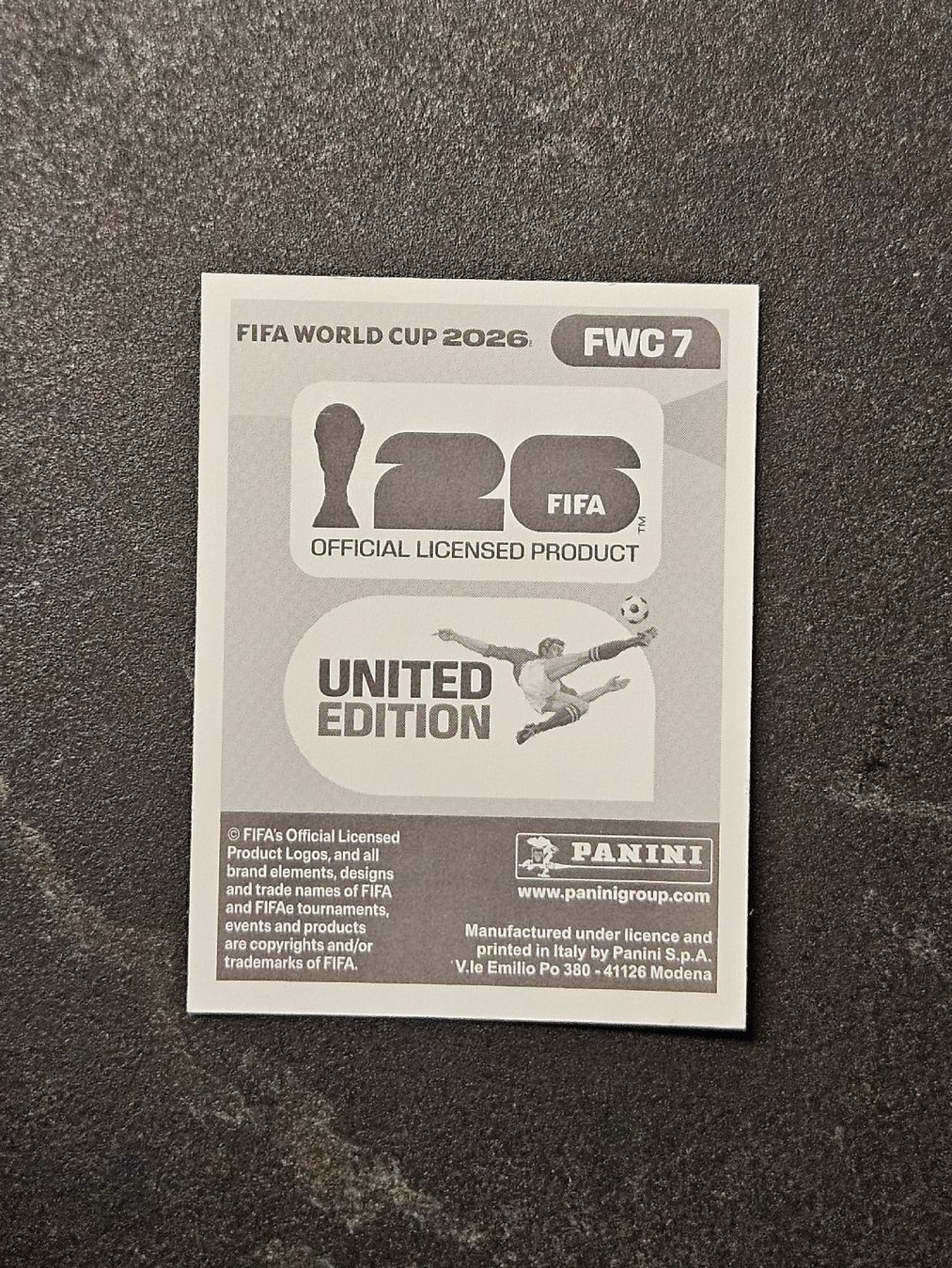 Panini Carte collezionabili: Logo FWC 7 • Panini Sticker WM 2026 – Nuovo e nell'imballaggio originale da Schüpfheim venduto da Tea-Rex 1