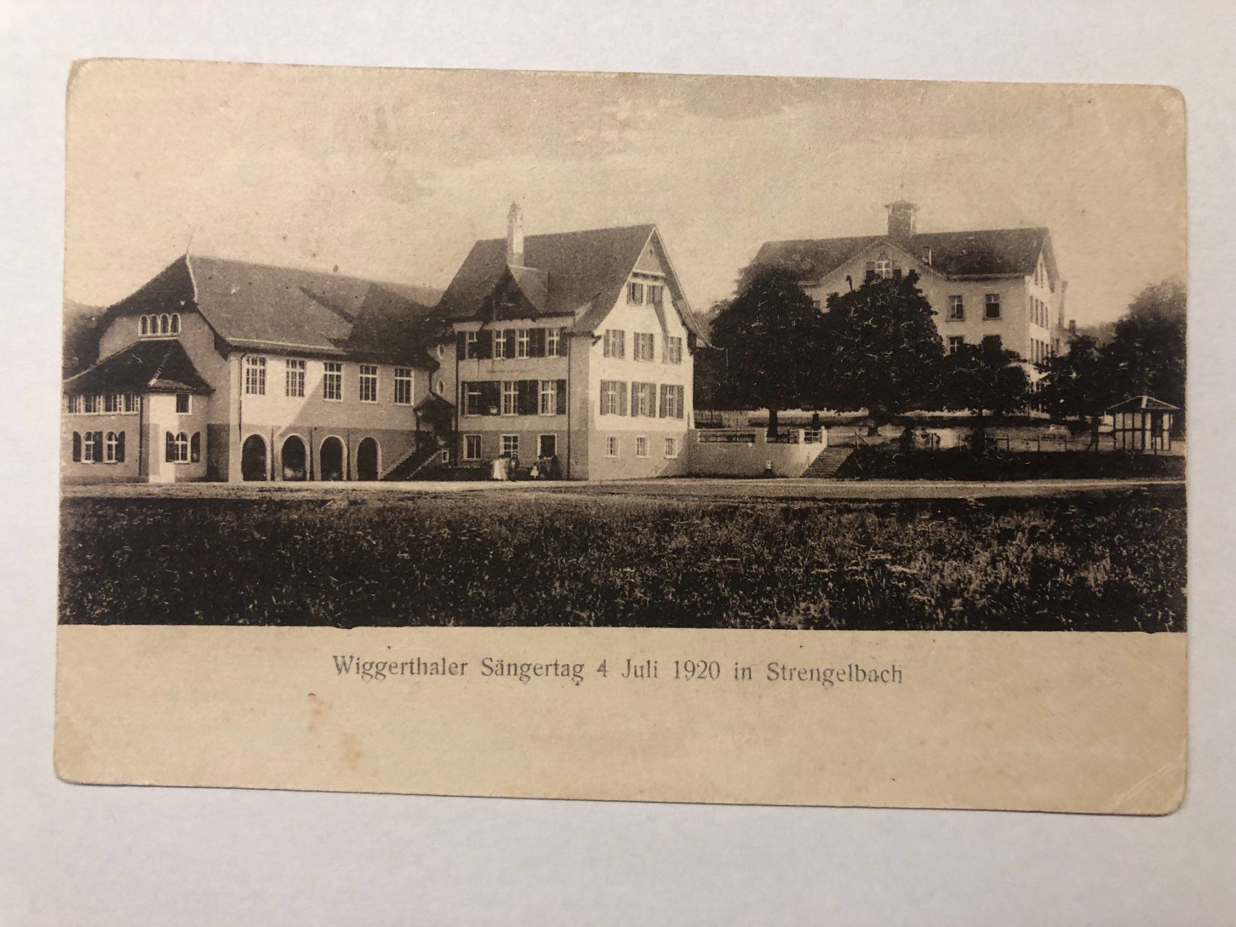 Cartoline postali: Strengelbach - Wiggerthaler Sängertag 4. Juli 1920 – Usato da Pfäffikon ZH venduto da Waltoversand