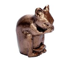 Dekofigur Maus 5 x 3 x 3,5 cm Bronze Skulptur Mäuschen