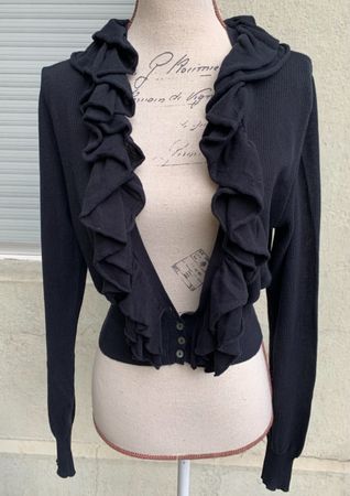 Superbe jaquette boléro BENETTON tricot 100%coton t.M