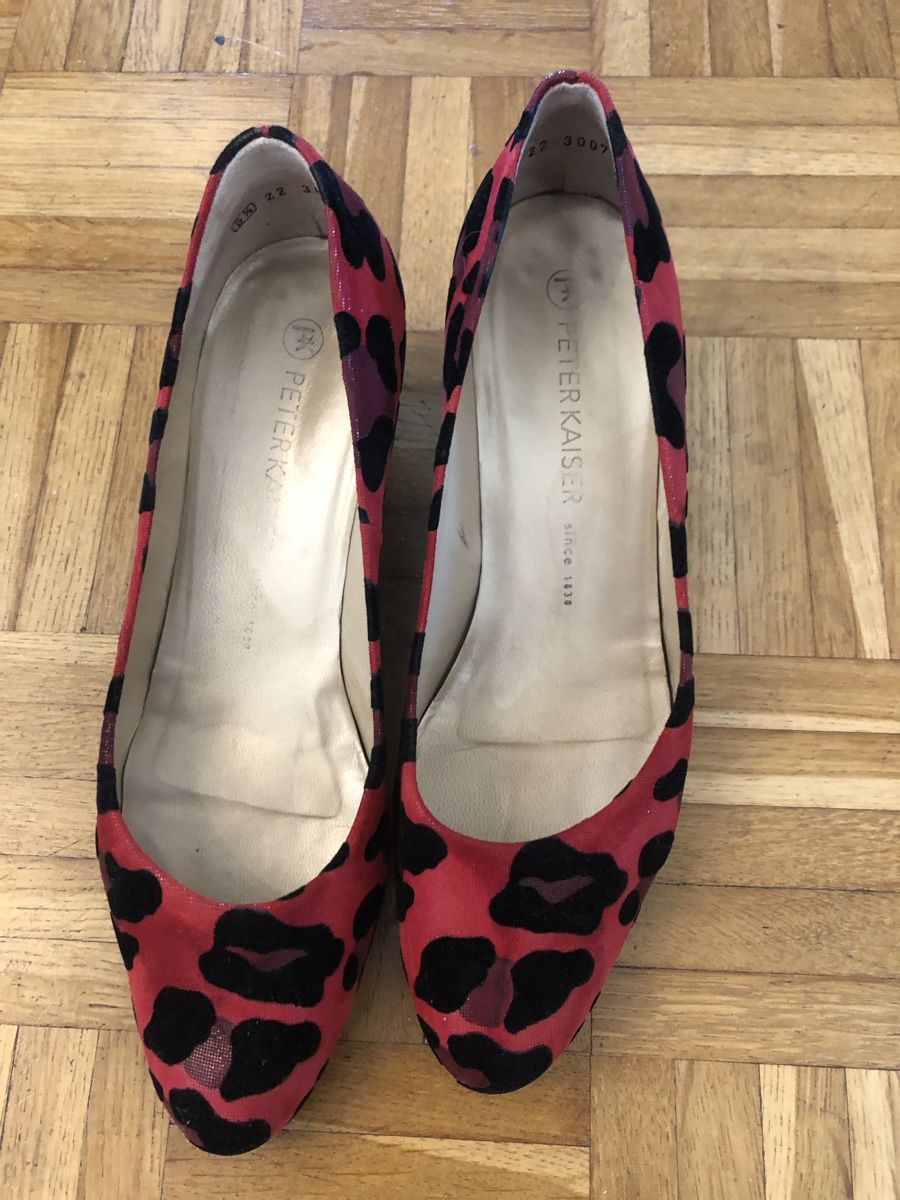 Kaiser Scarpe da donna: Peter Kaiser Pumps, Rot/Schwarz, Leoprint, Grösse 39 – Usato da St.Gallen venduto da sangi56 2