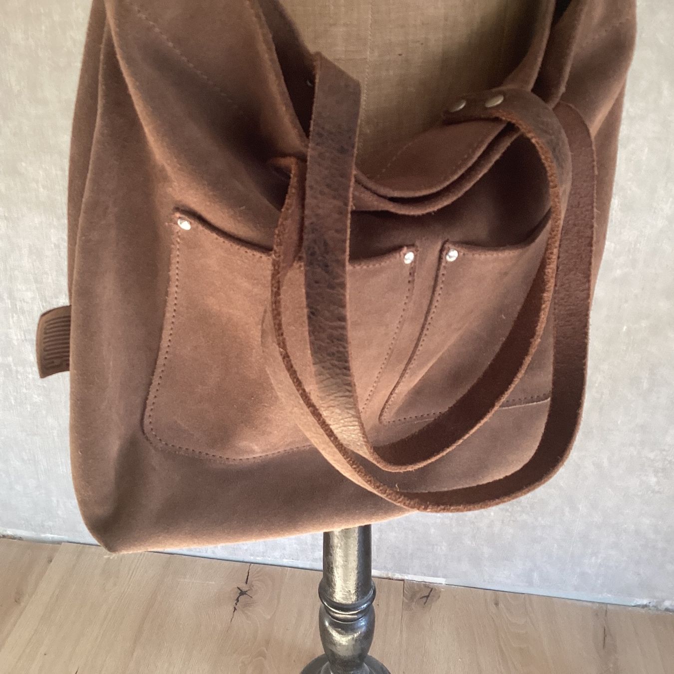 Borse da donna: Sac en bandoulière, en daim, – Usato da Agiez venduto da Beve15 3