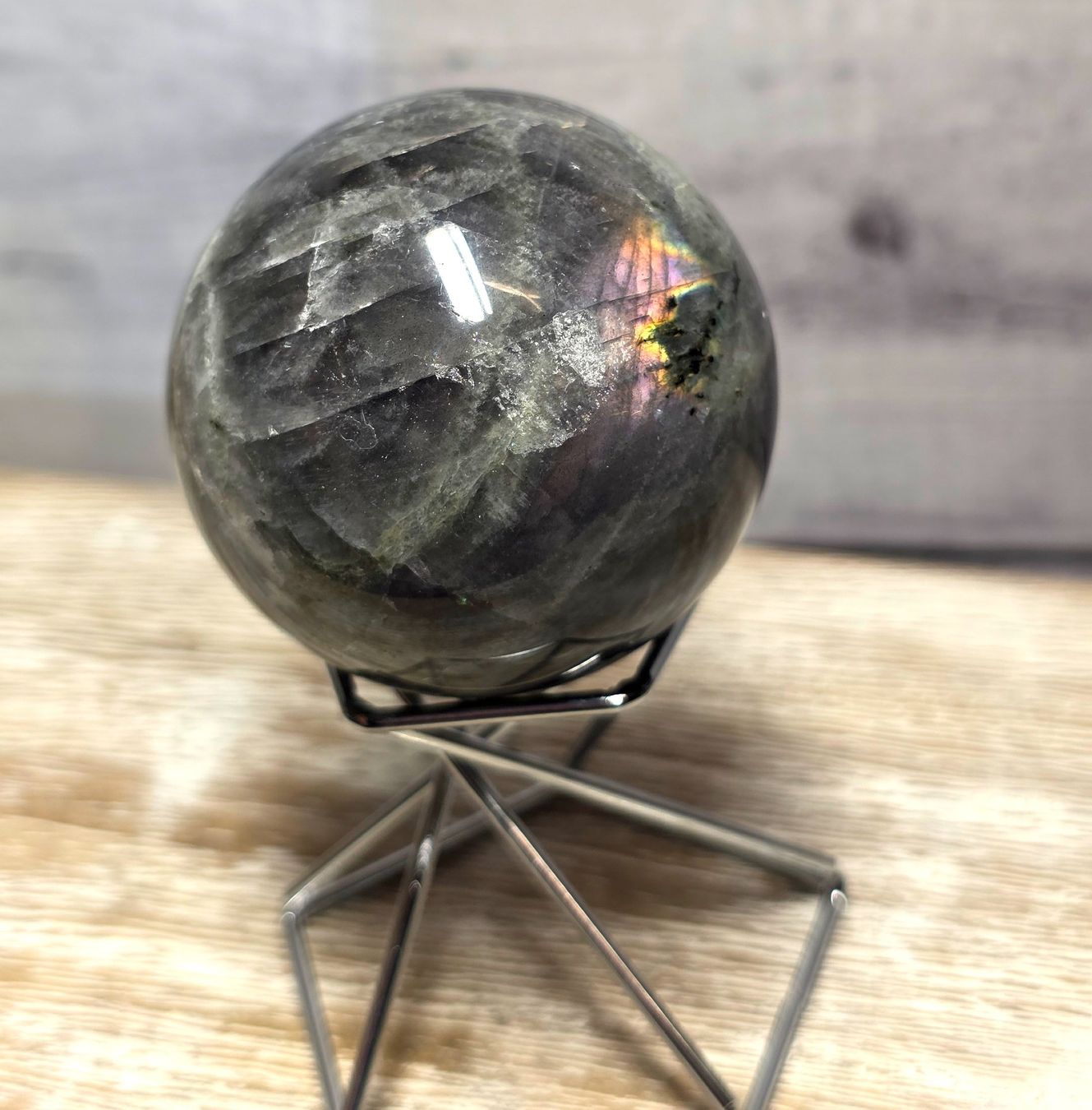 Minerali & Pietre curative: Labradorit Kugel B 50mm 178g – Nuovo e nell'imballaggio originale da Matzingen venduto da Shay_Crystalz 1
