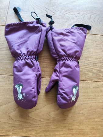 Winterhandschuhe/Fäustlinge Gr. 3, Lila, Top Zustand!