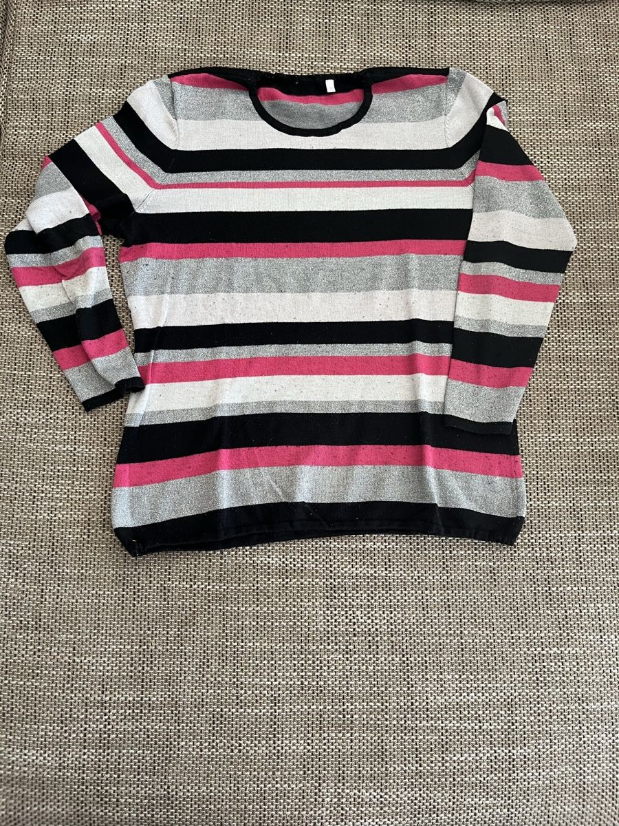 Pulls & Sweat-shirts: Gestreifter Feinstrickpullover Damen Gr. M – D'occasion à Kleinandelfingen par fam_x5rv
