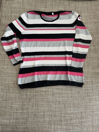 Gestreifter Feinstrickpullover Damen Gr. M