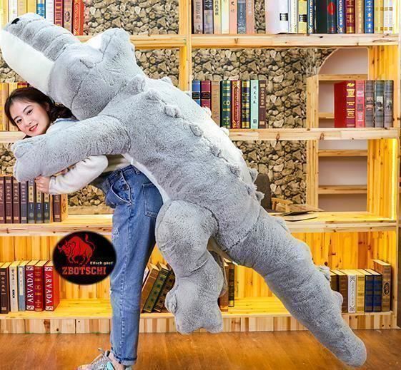 Kuschelweiches Krokodil-Plüschkissen – Langes Körperkissen Als Dekokissen & Süße Puppe Für Kinder Und Erwachsene