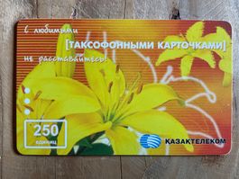 Telefonkarte Kasachstan. Blumen