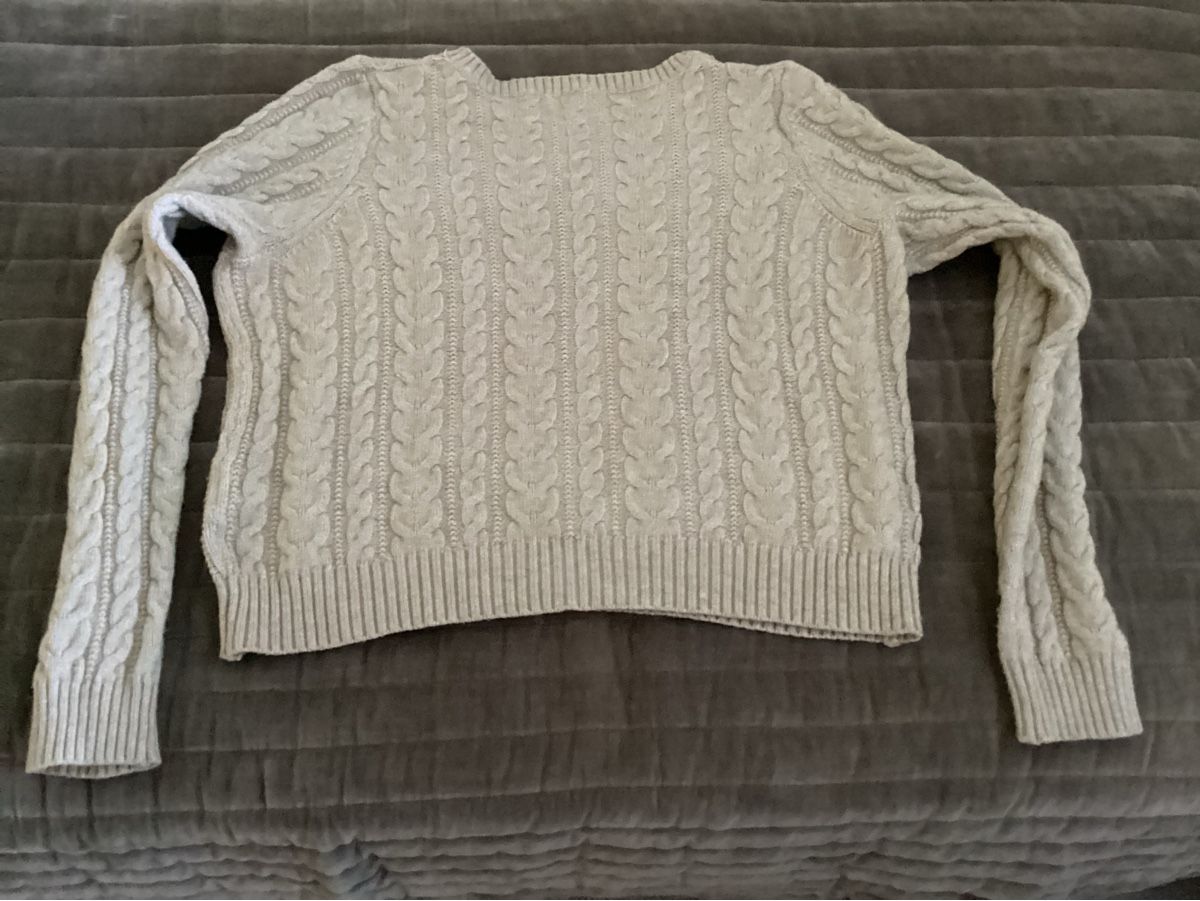 Pullover & Sweatshirts: Weicher beiger Pulli in Zopfmuster, Gr. L – Neu (gemäss Beschreibung) aus Lausanne von Ulpet 1