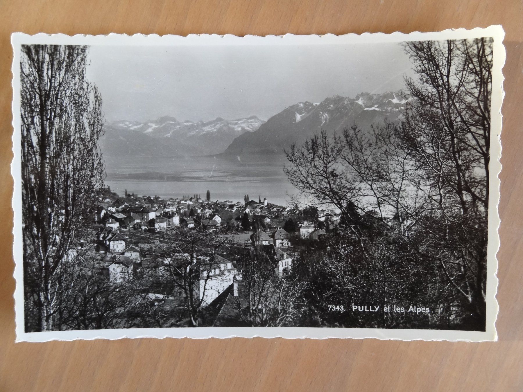 Cartoline postali: Pully et les Alpes - VD - 1961 – Usato da St Léonard venduto da Riglin