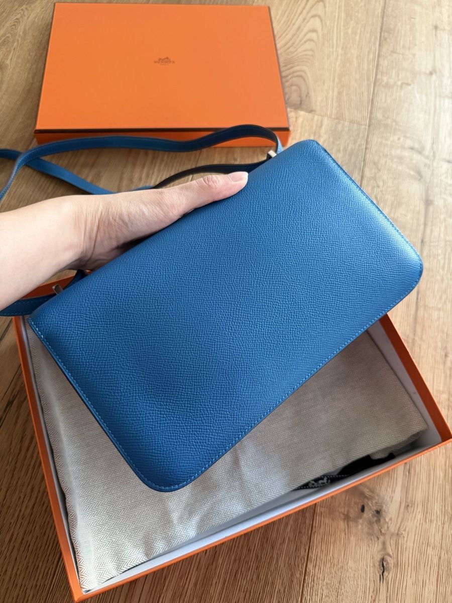 Hermès Borse da donna: 100% ORIGINAL HERMÈS CONSTANCE ELAN BLEU IZMIR EPSOM – Usato da Küssnacht am Rigi venduto da Grittibaenz 4