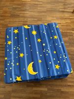 Faltmatratze Kinder blau mit Mond und Sternen Motiv
